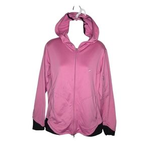 Nike Vintage Sphere-Dry Y2K Pink Zip-Up Hooded Utility Jacket, Size Medium
